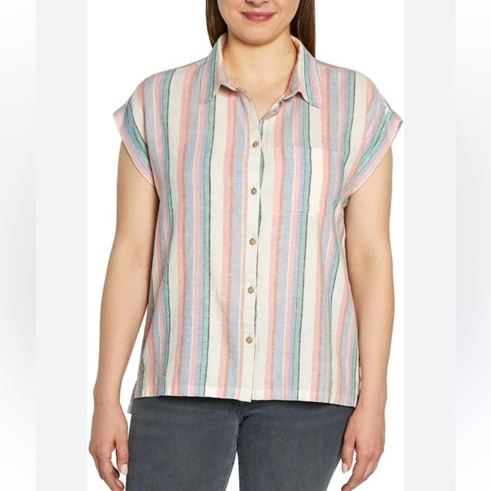 Orvis Linen Blend button up. NWT.